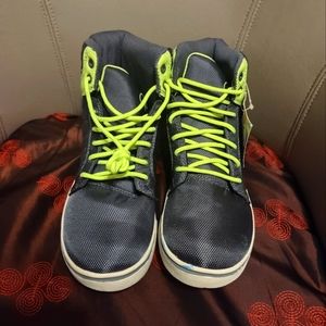 OP igh top kids shoes Sz 5